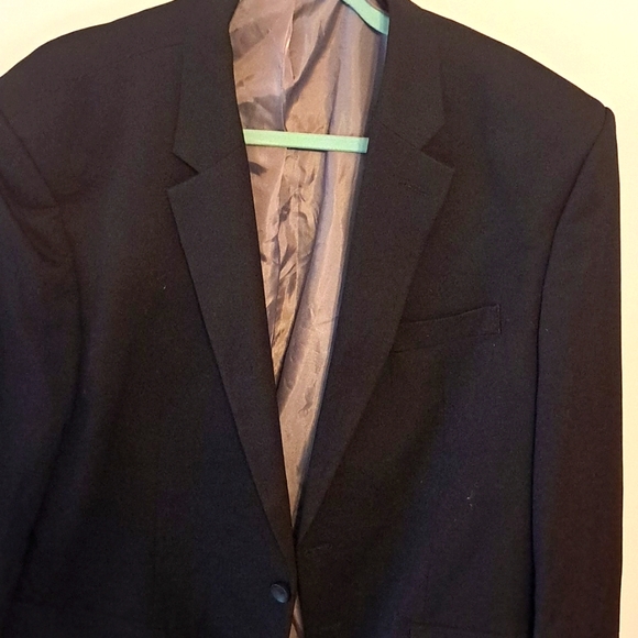 Haggar H26 Men's Slim Fit Premium sports jacket Suit  46R black dry cleaned - Picture 1 of 5
